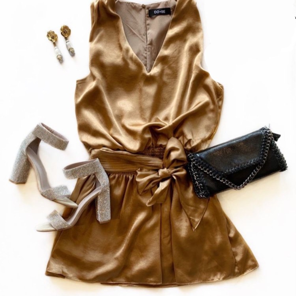 DO & BE gold dress